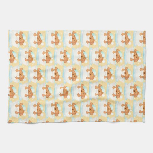 Hundebausalon Geschirrtuch (Horizontal)