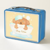 Hundebausalon Metall Brotdose (Rückseite)