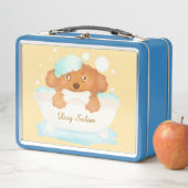 Hundebausalon Metall Brotdose (Beispiel)