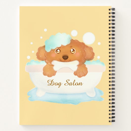 Hundebausalon Notizblock (Rückseite)