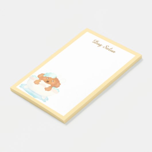 Hundebausalon Post-it Klebezettel (angewinkelt)