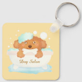 Hundebausalon Schlüsselanhänger (Rückseite)