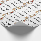 HundeBeagle WECKEN SPIELSTRAY Geschenkpapier (Ecke)
