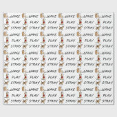 HundeBeagle WECKEN SPIELSTRAY Geschenkpapier (Flach)
