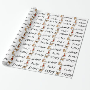 HundeBeagle WECKEN SPIELSTRAY Geschenkpapier