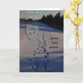 HundeBeileid Karte (Gelbe Blume)