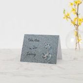 HundeBeileid Karte (Gelbe Blume)