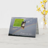 HundeBeileid Regenbogenkarte Karte (Gelbe Blume)