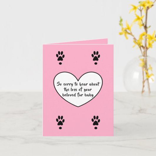 HundeBeileidskarte durch dalDesignNZ Karte (Gelbe Blume)