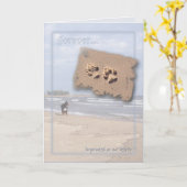 HundeBeileidskarte Karte (Gelbe Blume)