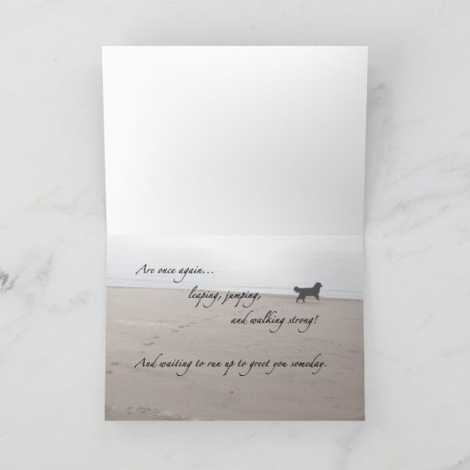 HundeBeileidskarte Karte (Innenseite)