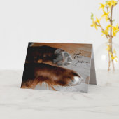 HundeBeileidskarte Karte (Gelbe Blume)