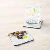 Hundebeißender Tennisball Getränkeuntersetzer (Rechte Seite)