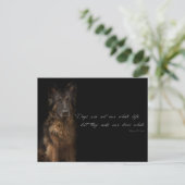 "Hundebeiträge" Postkarte (Stehend Vorderseite)