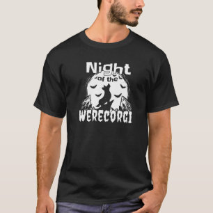 Hundebesitzer Corgi Halloween Nacht des Werecorgi T-Shirt
