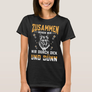 Hundebesitzer der deutschen Schäferhunde durch dic T-Shirt