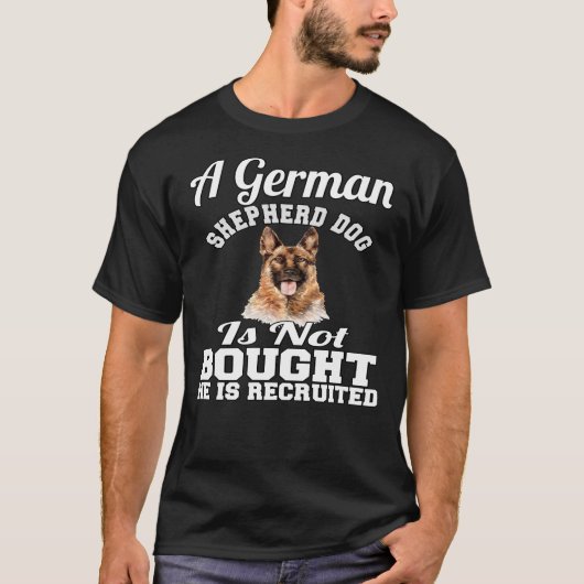 Hundebesitzer eines deutschen Schäferhundes ist T-Shirt (Vorderseite)