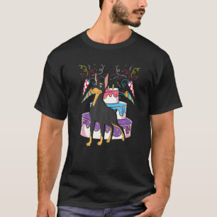 Hundebesitzer Hausbesitzer Geburtstagsparty Doberm T-Shirt