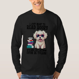 Hundebesitzer Haustierliebhaber Liest Bücher Hunde T-Shirt