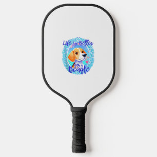 Hundebesitzer Hund Hündin Mama Beagle niedliche Fr Pickleball Schläger