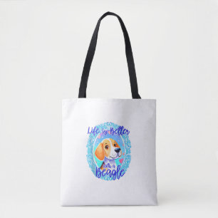 Hundebesitzer Hund Hündin Mama Beagle niedliche Fr Tasche