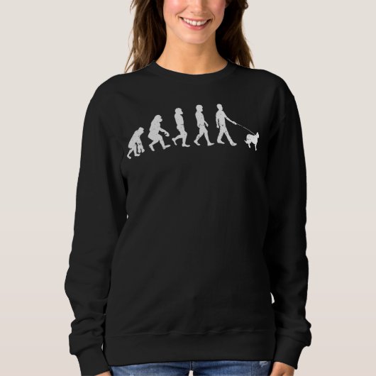 Hundebesitzer Hunde Rasse Evolution Saint Bernard Sweatshirt (Vorderseite)