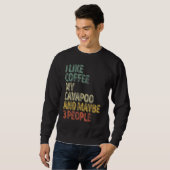 Hundebesitzer Ich mag Kaffee mein Cavapoo und viel Sweatshirt (Vorne ganz)
