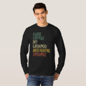 Hundebesitzer Ich mag Kaffee mein Cavapoo und viel T-Shirt (Vorne ganz)