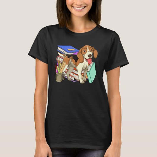 Hundebesitzer Niedlicher Beag T-Shirt (Vorderseite)