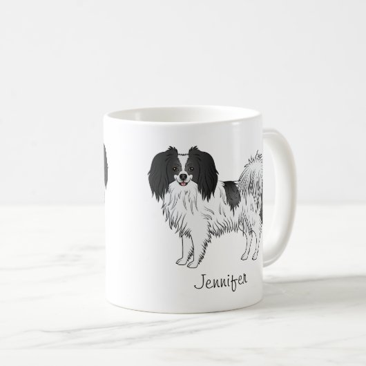 Hundebesitzer oder Hundebesitzer von Schwarz und W Kaffeetasse (VorderseiteRechts)