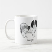 Hundebesitzer oder Hundebesitzer von Schwarz und W Kaffeetasse (Links)