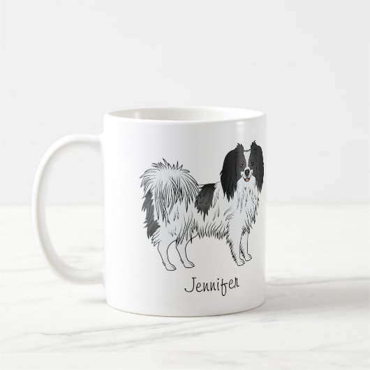 Hundebesitzer oder Hundebesitzer von Schwarz und W Kaffeetasse (Links)