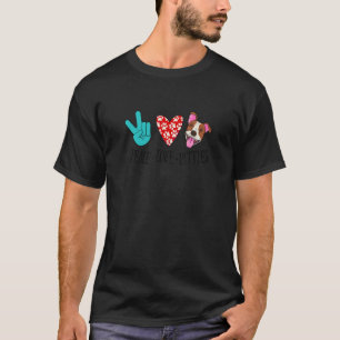 Hundebesitzer sagen Hunde Frieden Liebe Pitties Pi T-Shirt