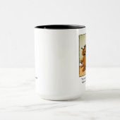 Hundebesitzer Spaß "Walks" Tasse (Zentrum)