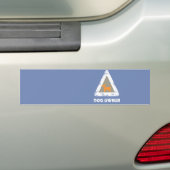 Hundebesitzer Triangle Sign Bumper Car Funky Stick Autoaufkleber (Auf Auto)