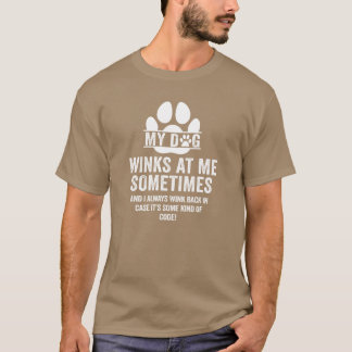 Hundebesitzer überreichen mir meine Dog Winks für T-Shirt