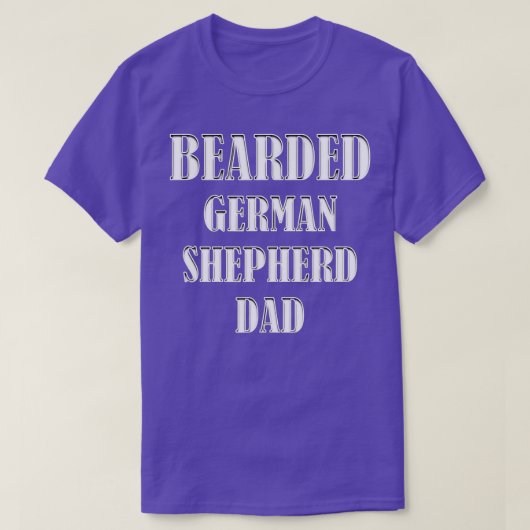 Hundebesitzer von bärtigen Vätern T-Shirt (Design vorne)