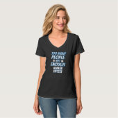 Hundebesitzer von Spitz T-Shirt (Vorderseite Vollansicht)