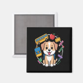 Hundebesitzer zurück zur Schule Magnet (Vorderseite/Rückseite)