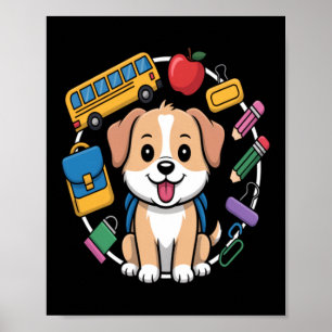 Hundebesitzer zurück zur Schule Poster