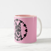 Hundebesitzer Zweifarbige Tasse (VorderseiteRechts)