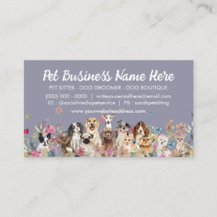 Hundebetreuung Groomer Hundebetreuer Trainer Visitenkarte