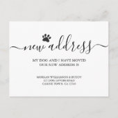 Hundebewegung Ankündigungspostkarte (Vorderseite)