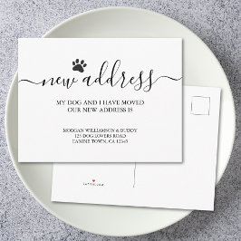 Hundebewegung Ankündigungspostkarte