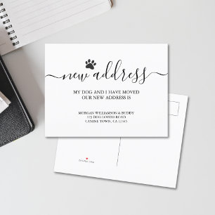 Hundebewegung Ankündigungspostkarte