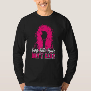 Hundebiss Haare egal  Tierschützer T-Shirt