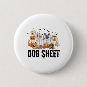 Hundeblatt Halloween Spooky Season Niedlich Hunde Button