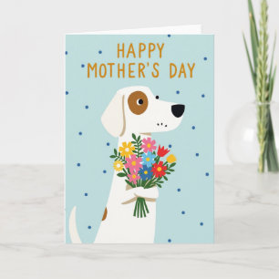 Hundeblumenkarte mit Punkten Karte
