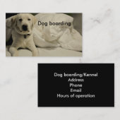 HundeBoarding/-hundehütte Visitenkarte (Vorne/Hinten)
