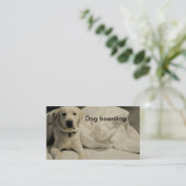 HundeBoarding/-hundehütte Visitenkarte (Stehend Vorderseite)